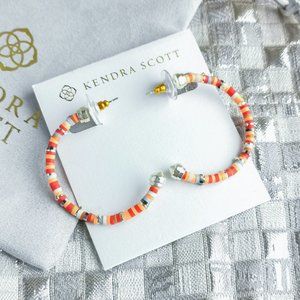 Kendra Scott Reece Small Hoops Gold Goldstone
